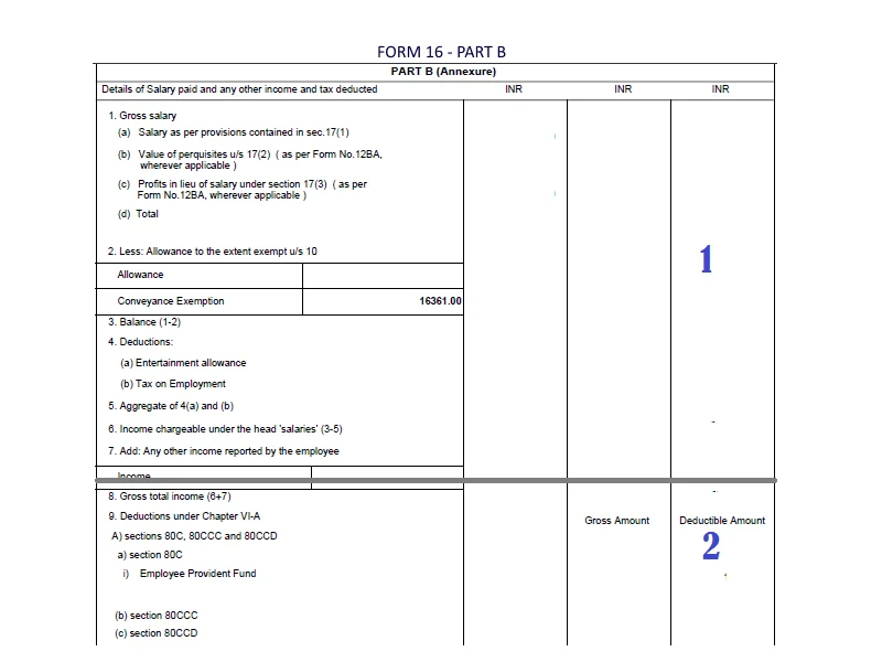 Form 16 Part B,Form16