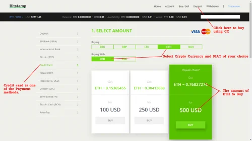 Buy Ethereum with Bitstamp