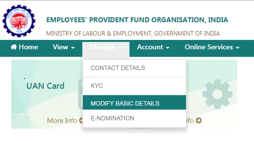 epf name correction online, epf name correction, update epf details, uan name correction